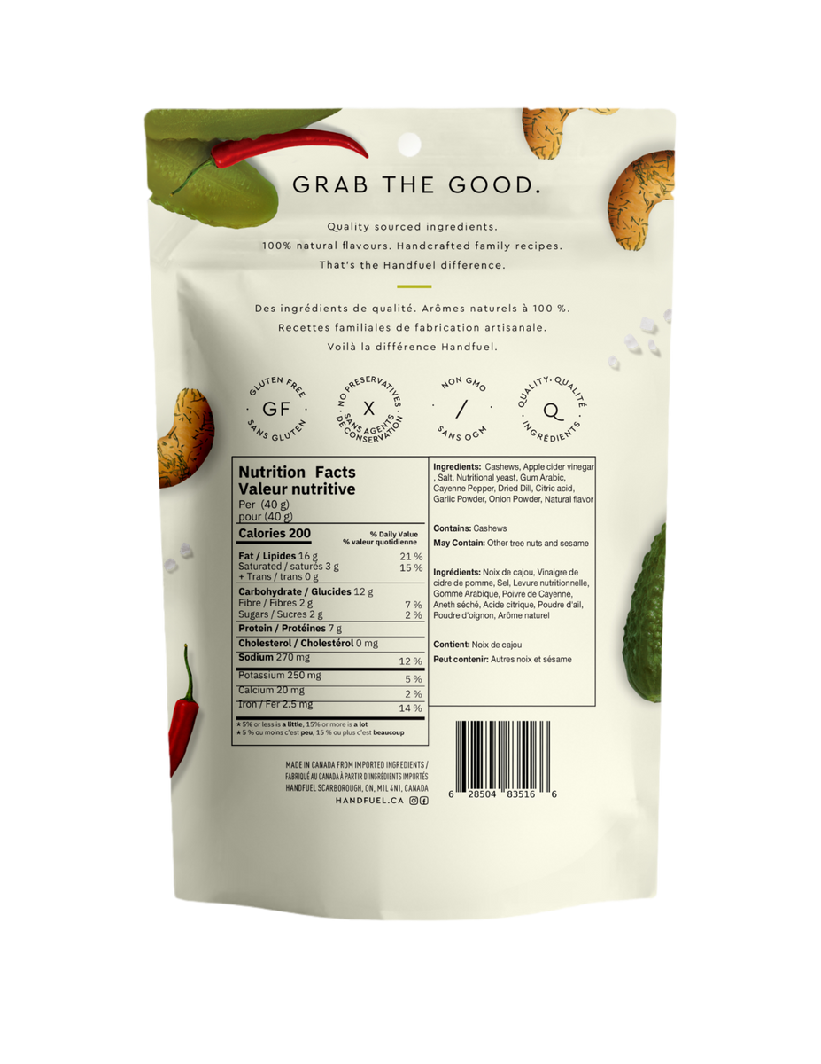 SPICY DILL PICKLE CASHEWS – Handfuel