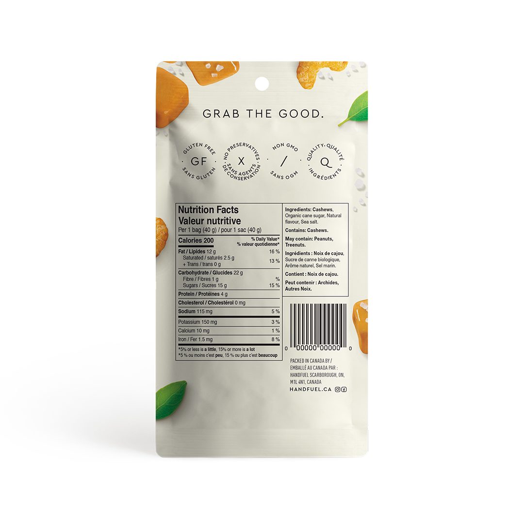 SALTED CARAMEL CASHEWS 40G X 12