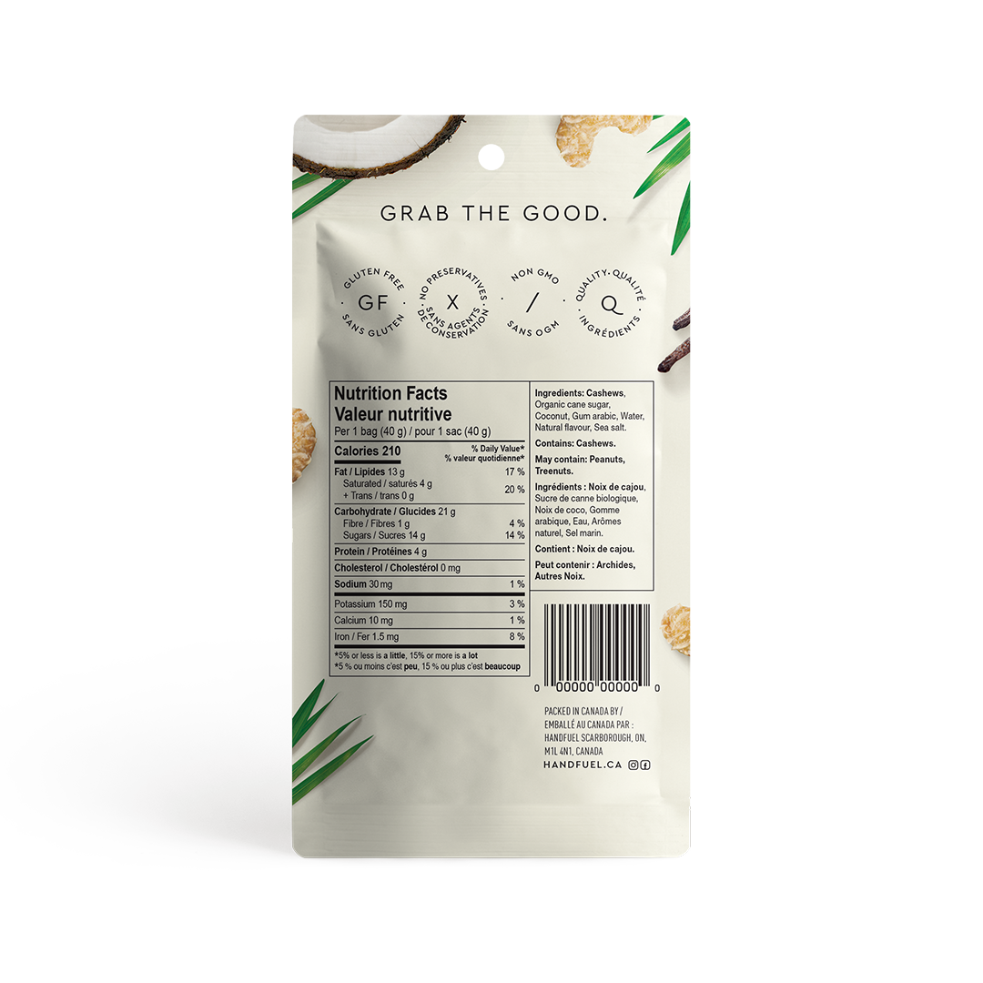 COCONUT CASHEWS 40G X 12