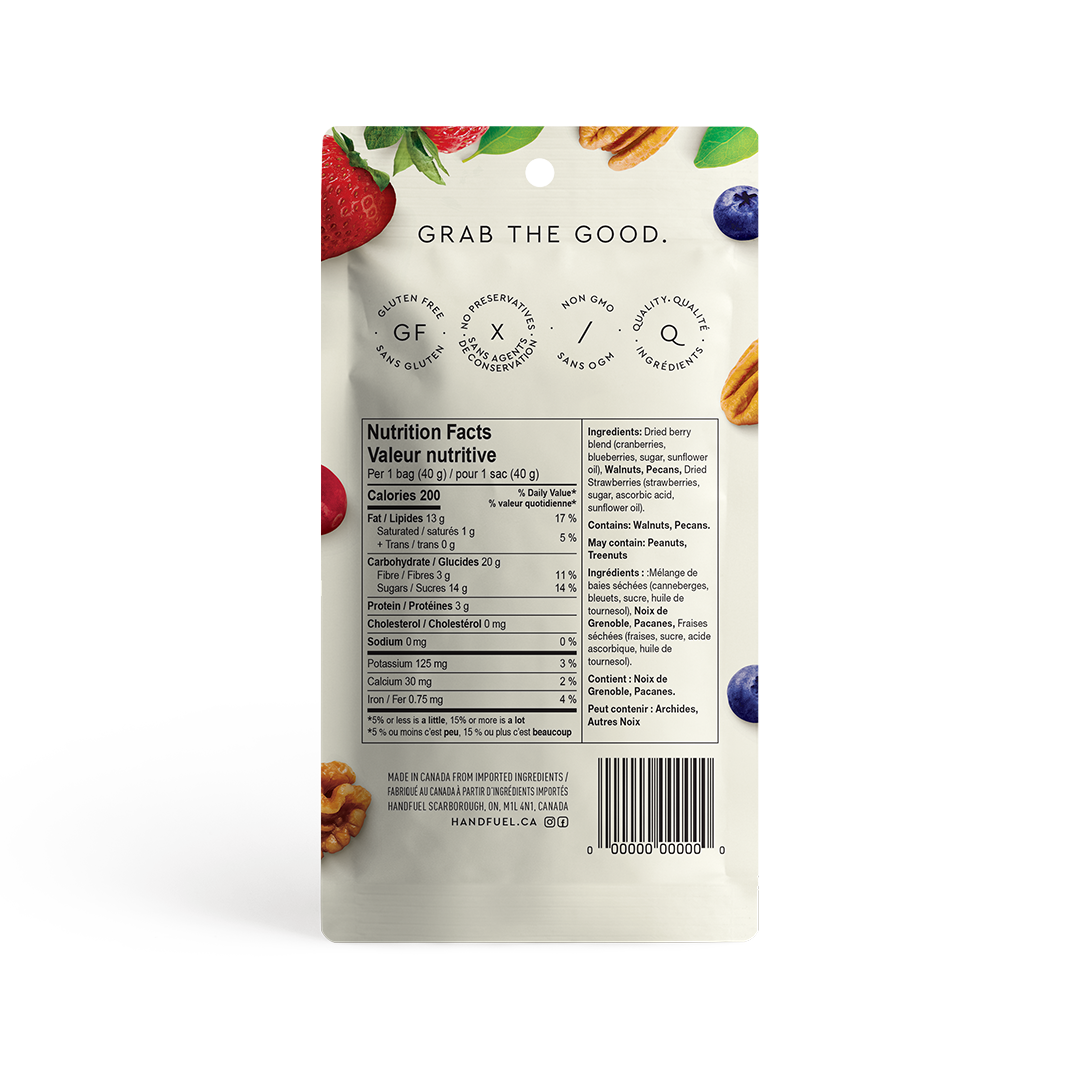 RAW NUTS & WILD BERRIES 40G X 12