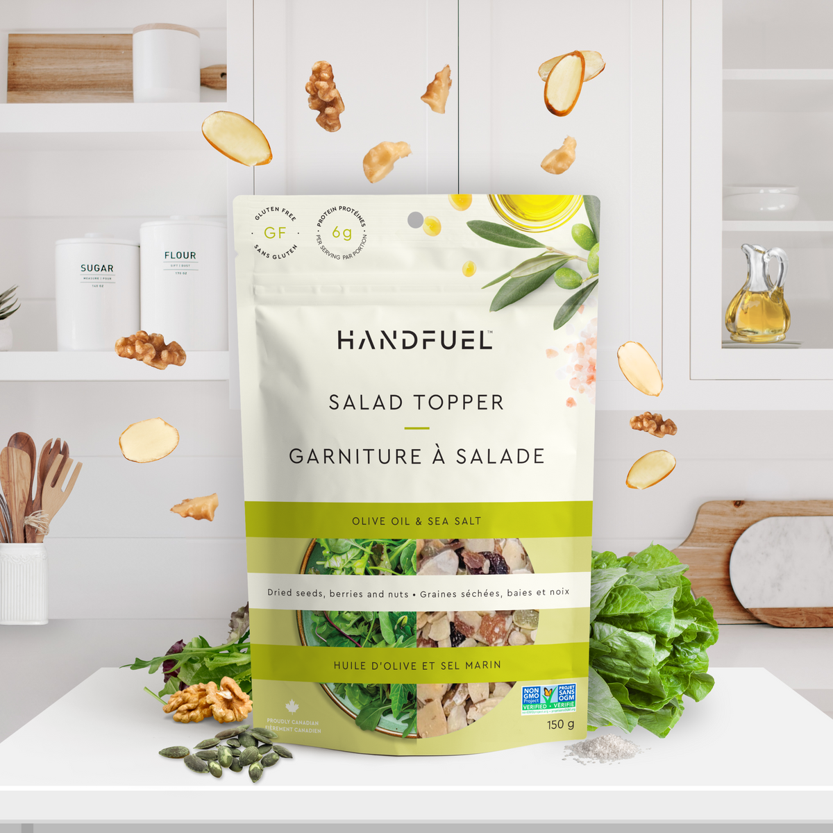 Olive Oil & Sea Salt Salad Topper | Handfuel