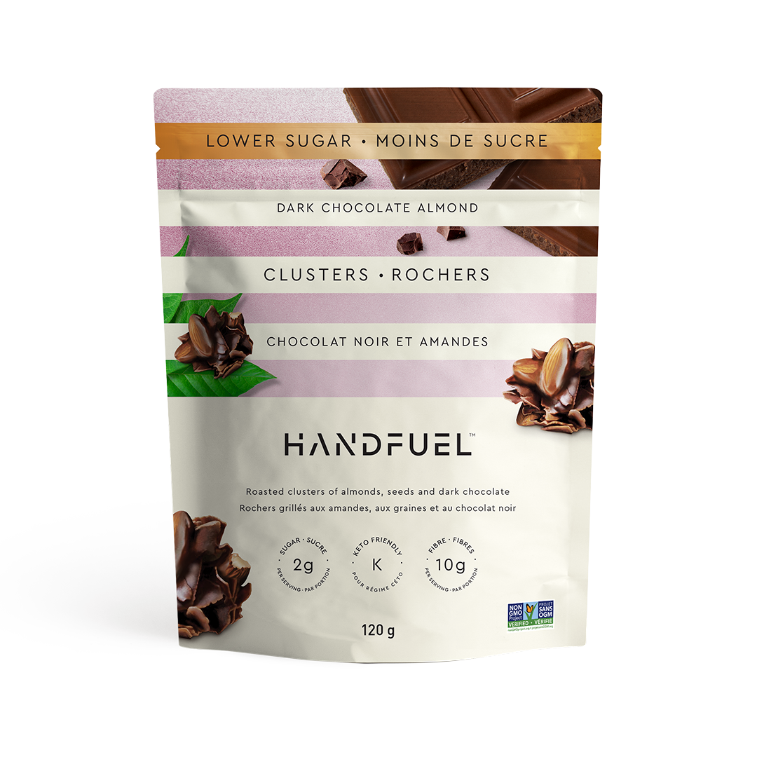 DARK CHOCOLATE ALMOND CLUSTERS – Handfuel